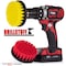 Drillstuff 4in quick change, Medium & Stiff drillbrush-Power Scrubbing, PK 2 4in-S-RY-QC-DS - alternate 6
